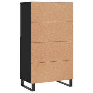 vidaXL Highboard Black 60x36x110 cm Engineered Wood