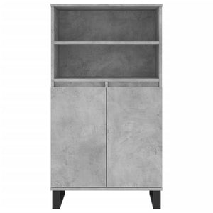 vidaXL Highboard Concrete Grey 60x36x110 cm Engineered Wood