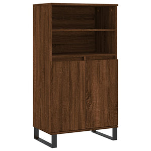 vidaXL Highboard Brown Oak 60x36x110 cm Engineered Wood