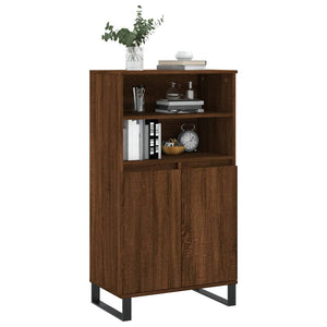 vidaXL Highboard Brown Oak 60x36x110 cm Engineered Wood