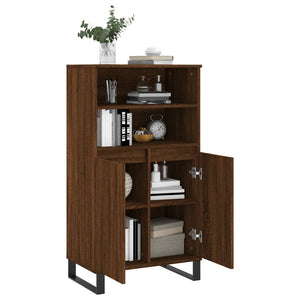 vidaXL Highboard Brown Oak 60x36x110 cm Engineered Wood