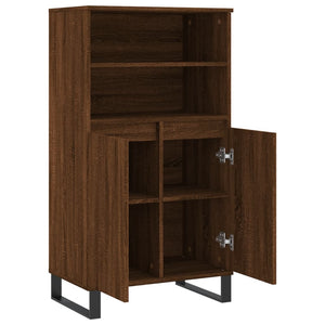 vidaXL Highboard Brown Oak 60x36x110 cm Engineered Wood