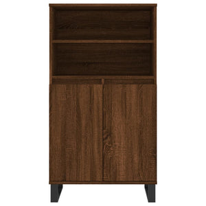 vidaXL Highboard Brown Oak 60x36x110 cm Engineered Wood