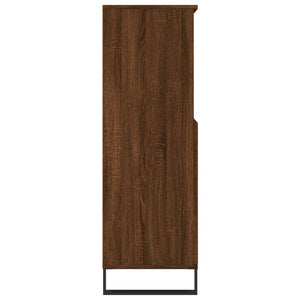 vidaXL Highboard Brown Oak 60x36x110 cm Engineered Wood