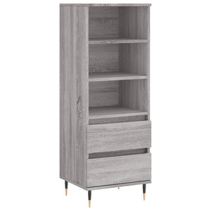 vidaXL Highboard Grey Sonoma 40x36x110 cm Engineered Wood