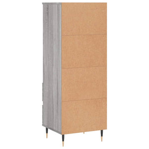 vidaXL Highboard Grey Sonoma 40x36x110 cm Engineered Wood