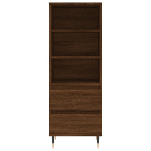 vidaXL Highboard Brown Oak 40x36x110 cm Engineered Wood