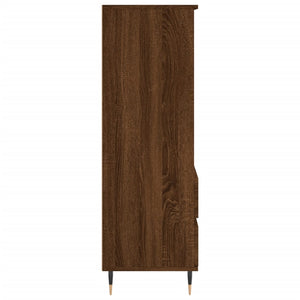 vidaXL Highboard Brown Oak 40x36x110 cm Engineered Wood