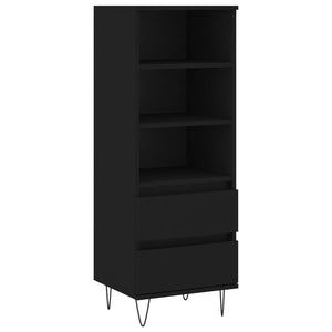 vidaXL Highboard Black 40x36x110 cm Engineered Wood