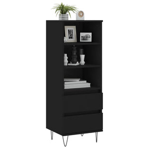 vidaXL Highboard Black 40x36x110 cm Engineered Wood