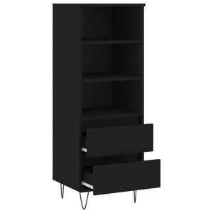 vidaXL Highboard Black 40x36x110 cm Engineered Wood