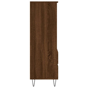 vidaXL Highboard Brown Oak 40x36x110 cm Engineered Wood