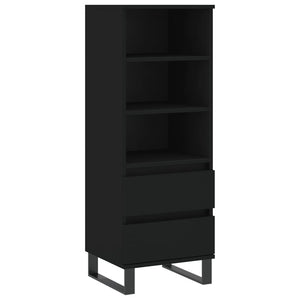 vidaXL Highboard Black 40x36x110 cm Engineered Wood