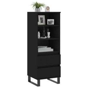 vidaXL Highboard Black 40x36x110 cm Engineered Wood