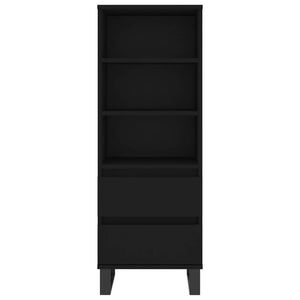 vidaXL Highboard Black 40x36x110 cm Engineered Wood