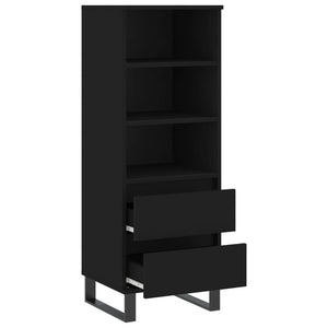 vidaXL Highboard Black 40x36x110 cm Engineered Wood