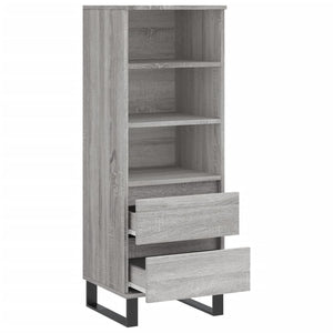 vidaXL Highboard Grey Sonoma 40x36x110 cm Engineered Wood