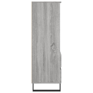 vidaXL Highboard Grey Sonoma 40x36x110 cm Engineered Wood