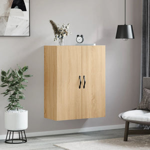 vidaXL Wall Mounted Cabinet Sonoma Oak 69.5x34x90 cm Engineered Wood