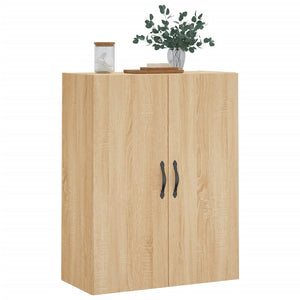 vidaXL Wall Mounted Cabinet Sonoma Oak 69.5x34x90 cm Engineered Wood