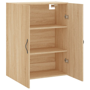 vidaXL Wall Mounted Cabinet Sonoma Oak 69.5x34x90 cm Engineered Wood