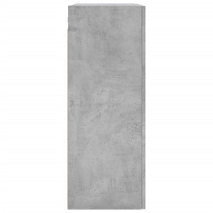 vidaXL Wall Mounted Cabinet Concrete Grey 69.5x34x90 cm Engineered Wood