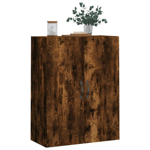 vidaXL Wall Mounted Cabinet Smoked Oak 69.5x34x90 cm Engineered Wood