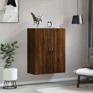 vidaXL Wall Mounted Cabinet Brown Oak 69.5x34x90 cm Engineered Wood