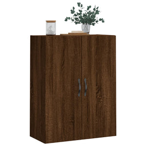 vidaXL Wall Mounted Cabinet Brown Oak 69.5x34x90 cm Engineered Wood