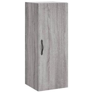 vidaXL Wall Mounted Cabinet Grey Sonoma 34.5x34x90 cm Engineered Wood