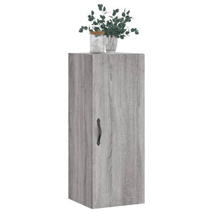 vidaXL Wall Mounted Cabinet Grey Sonoma 34.5x34x90 cm Engineered Wood