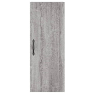 vidaXL Wall Mounted Cabinet Grey Sonoma 34.5x34x90 cm Engineered Wood