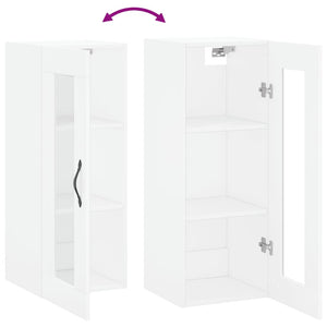 vidaXL Wall Mounted Cabinet White 34.5x34x90 cm