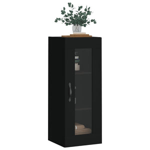 vidaXL Wall Mounted Cabinet Black 34.5x34x90 cm