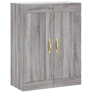 vidaXL Wall Mounted Cabinet Grey Sonoma 69.5x34x90 cm Engineered Wood