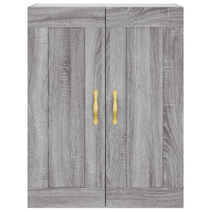 vidaXL Wall Mounted Cabinet Grey Sonoma 69.5x34x90 cm Engineered Wood