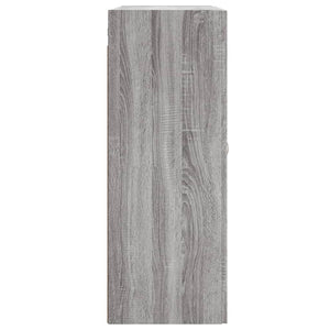 vidaXL Wall Mounted Cabinet Grey Sonoma 69.5x34x90 cm Engineered Wood