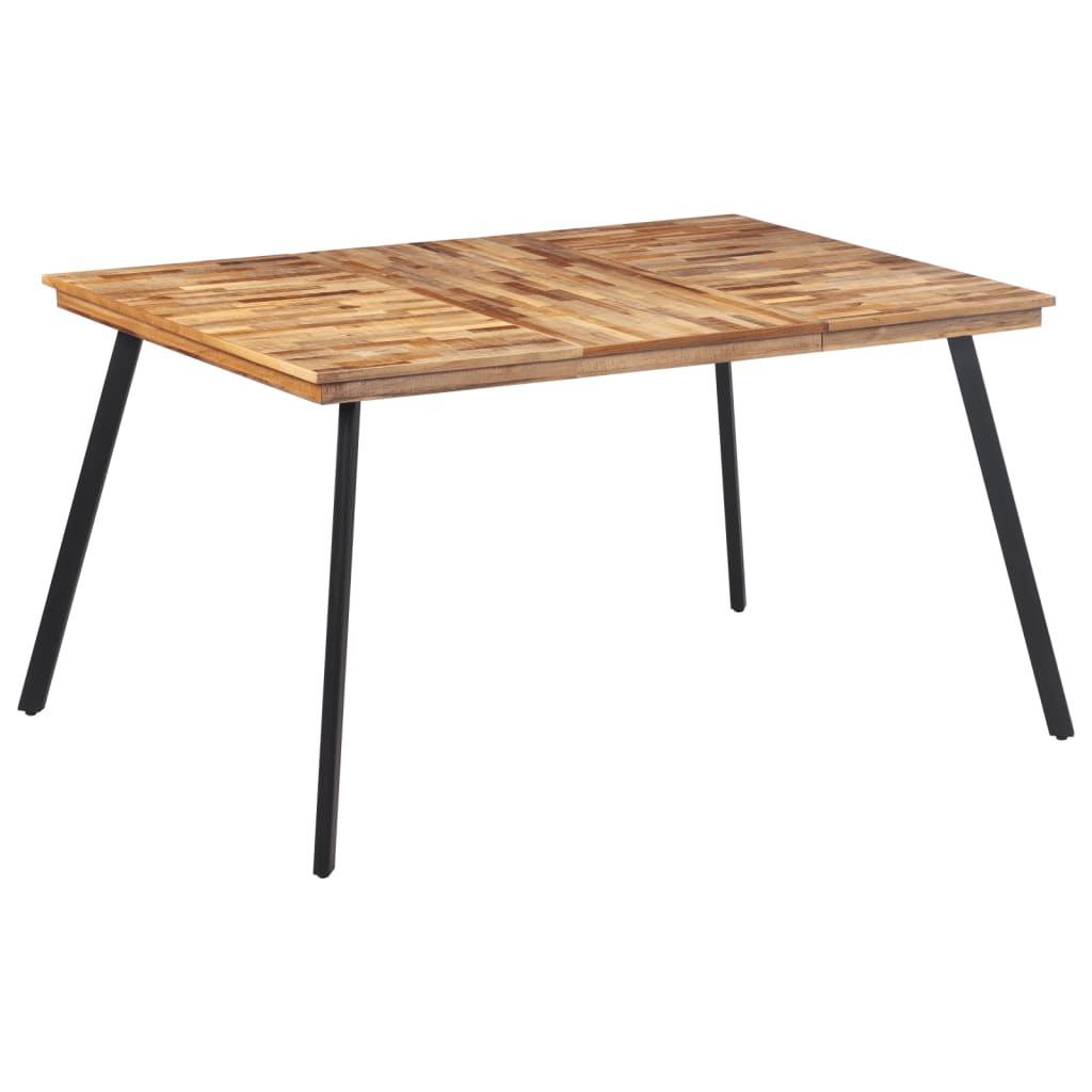 vidaXL Dining Table 148x97x76 cm Solid Wood Teak