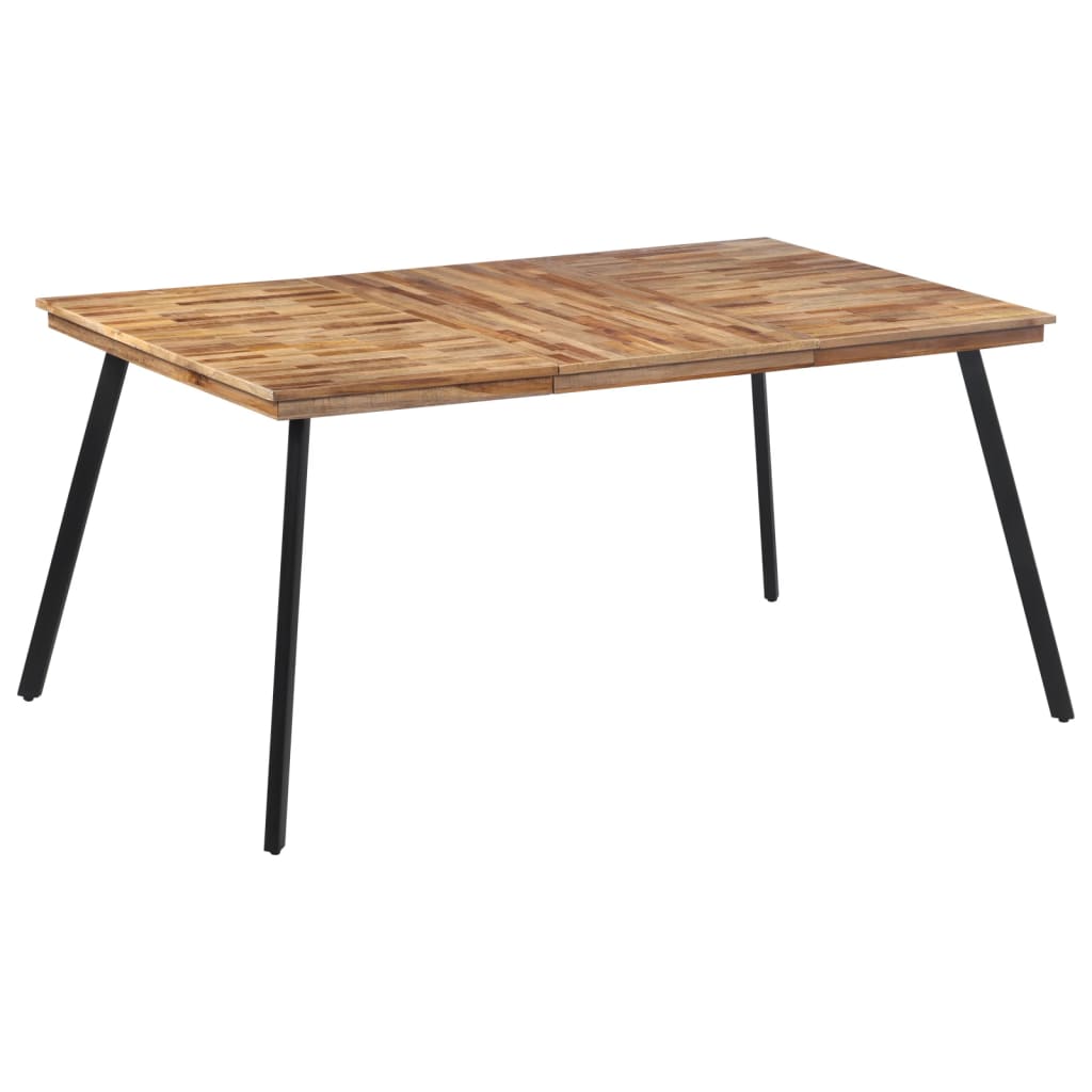 vidaXL Dining Table 169x98.5x76 cm Solid Wood Teak