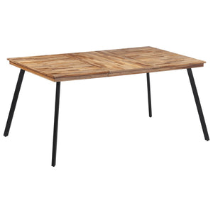 vidaXL Dining Table 169x98.5x76 cm Solid Wood Teak