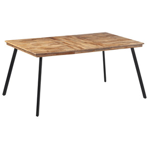 vidaXL Dining Table 169x98.5x76 cm Solid Wood Teak