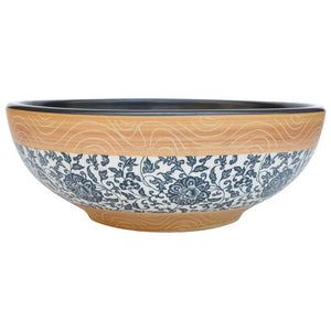 vidaXL Countertop Basin Multicolour Round Φ41x14 cm Ceramic