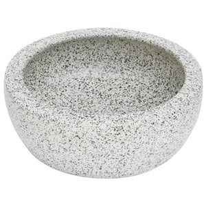 vidaXL Countertop Basin Grey Round Φ41x14 cm Ceramic