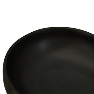 vidaXL Countertop Basin Black Oval 59x40x14 cm Ceramic