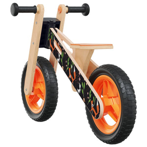 vidaXL Balance Bike for Children Orange Printed