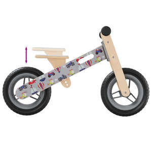 vidaXL Balance Bike for Children Grey Printed