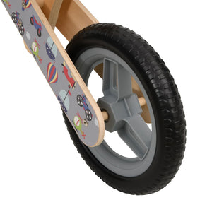 vidaXL Balance Bike for Children Grey Printed