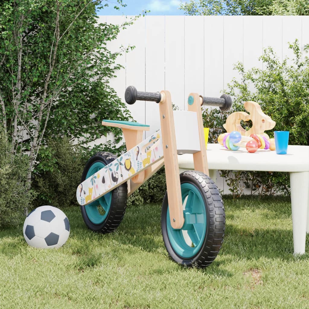 vidaXL Balance Bike for Children Blue Printed