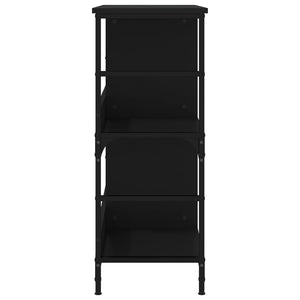 vidaXL Bookshelf Black 78.5x33x82 cm Engineered Wood