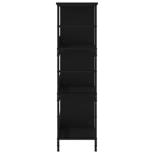 vidaXL Bookshelf Black 78.5x33x117.5 cm Engineered Wood